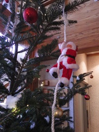 サンタクロースの飾り付け