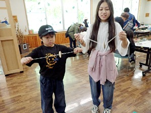 「ビューン!」と勢いよく回転!