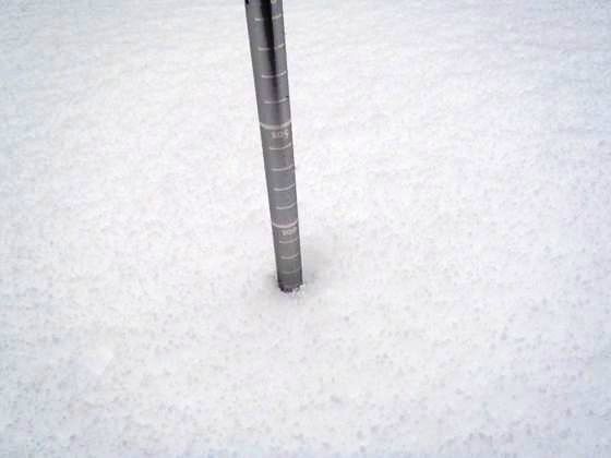 積雪は…