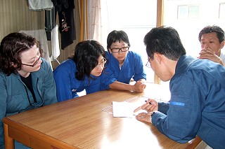 作業の打ち合わせ