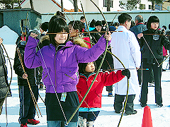 的に向かってまっすぐねらって!!