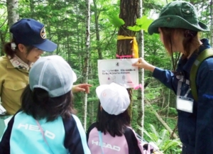 宝探しゲーム「樹木のクイズに挑戦」