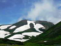 北鎮岳の白鳥・千鳥の雪渓