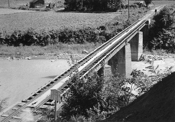 2號橋 スパン41米 2・600米の地点