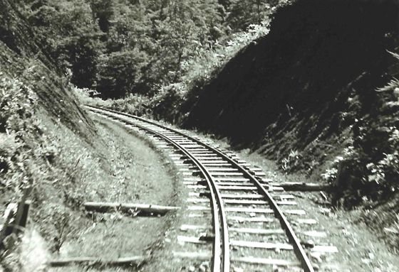 堀割り曲線 4・200米地点