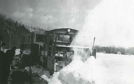 ロータリーによる除雪