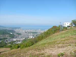 天狗山の頂上からの風景