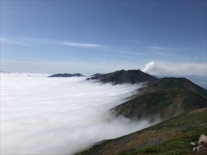 十勝連峰南側