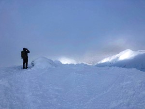 下山途中に晴れてきた