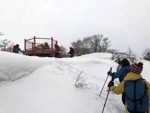 山頂が見えてきました