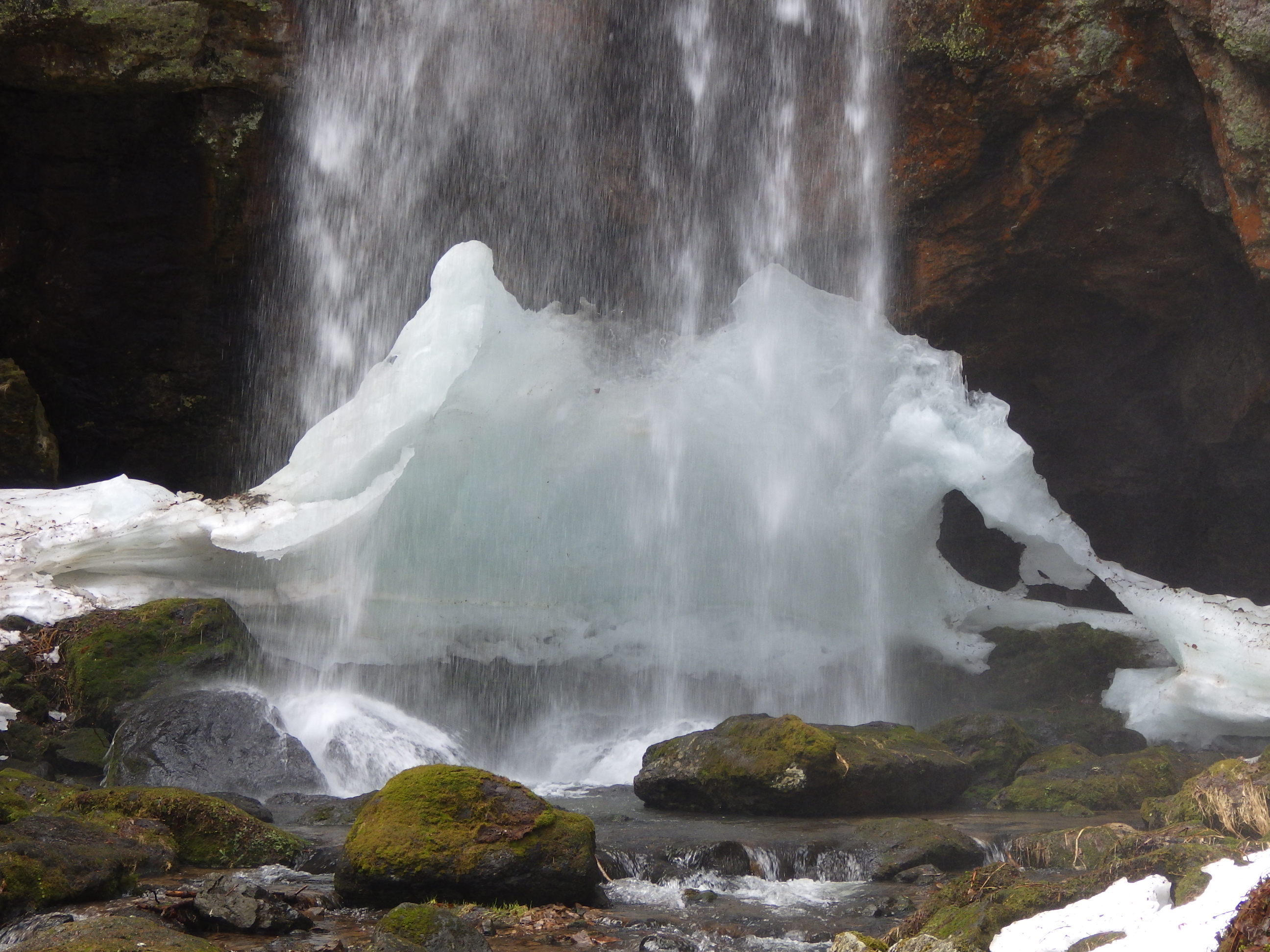 雪が残っている部分
