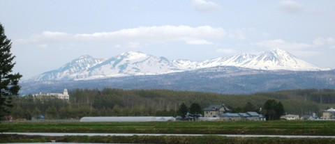 東川町から見える大雪山系