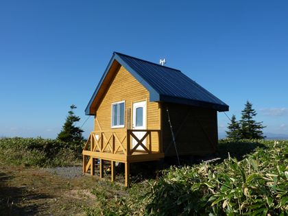 リニューアルされた山小屋