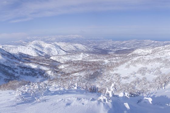 とてもいい天気で、日本海まで一望できました