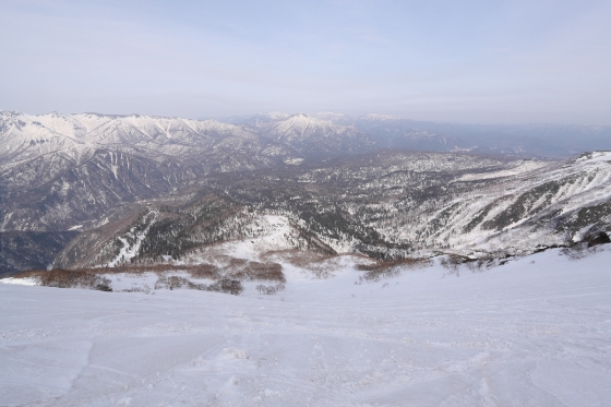 黒岳から層雲峡方面