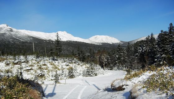 飽別・白水林道から雌阿寒岳