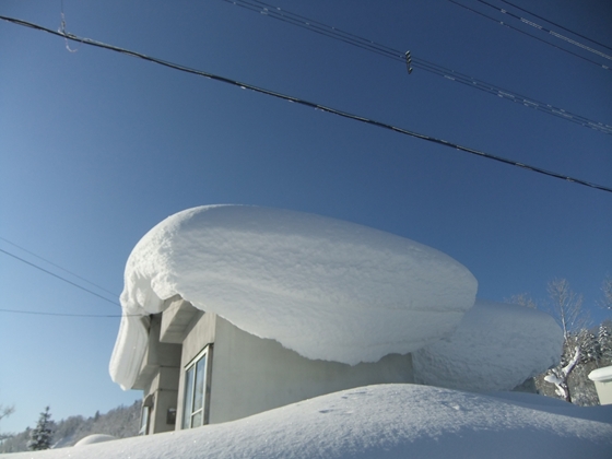 雪下ろし直前の様子