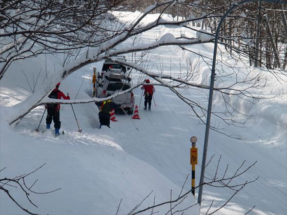 6.2km程度を移動し、やっと作業終了