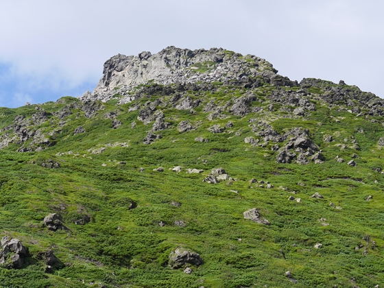 羅臼岳山頂への最後の登り