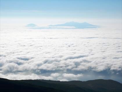 南岳から見た景色。雲海