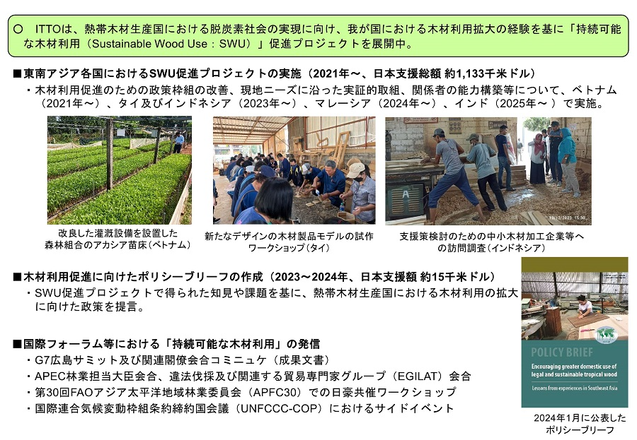 持続可能な木材利用の促進