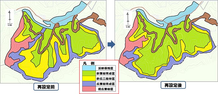 施業管理区域の再設定