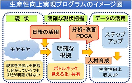 生産性向上実現プログラムのイメージ図