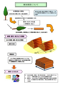 素材検知の概略図