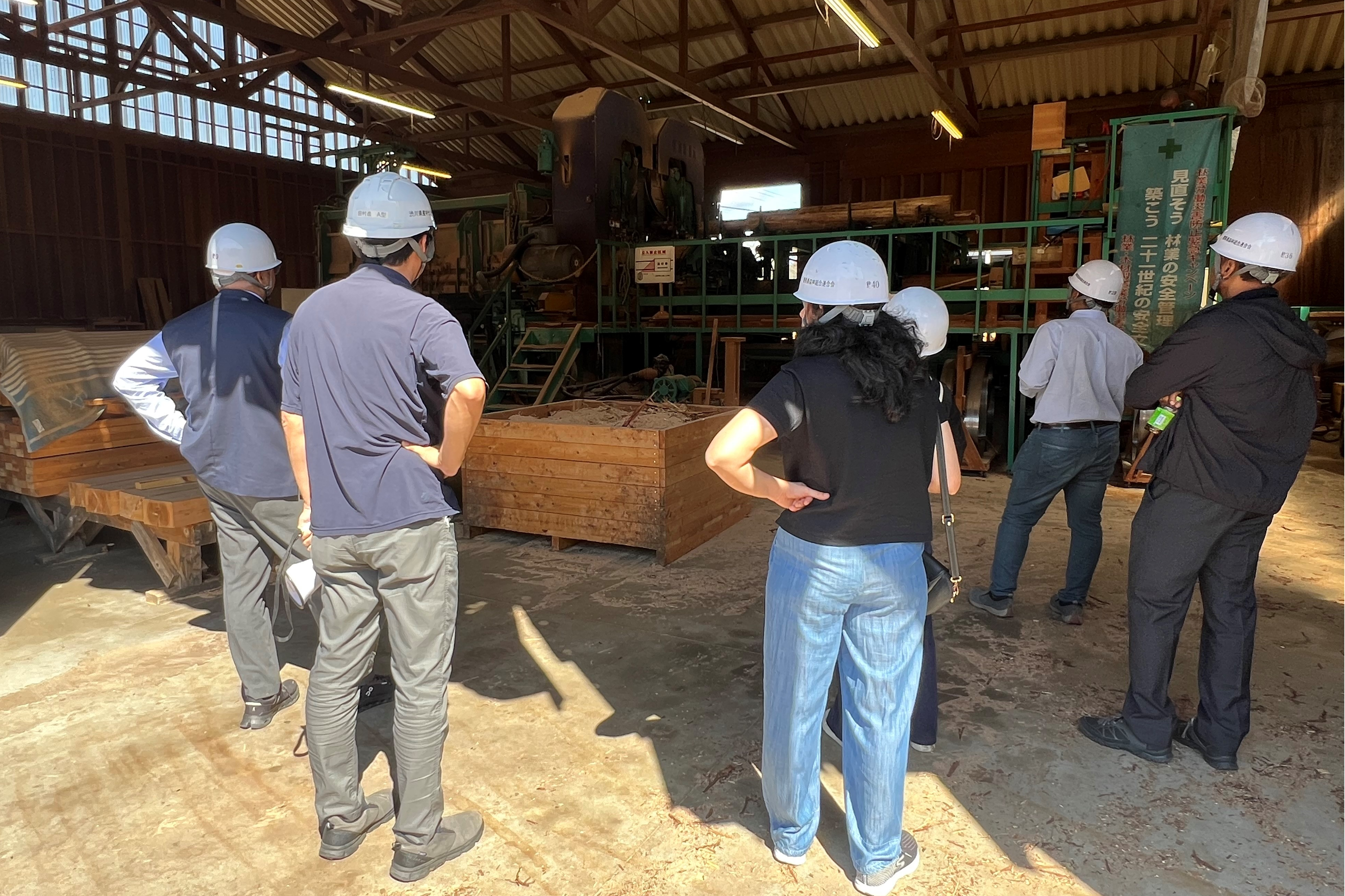 渋川県産材センター視察