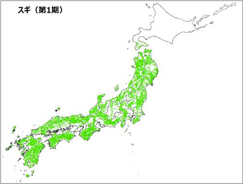 杉の木分布図 – 杉 種類 一覧表 – TYZD