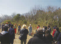 林業をテーマとしたハッカソン参加者による林業現場の見学