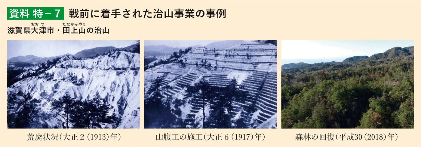 資料 特-7 戦前に着手された治山事業の事例