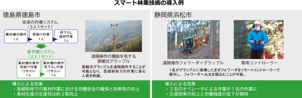 スマート林業技術の導入例
