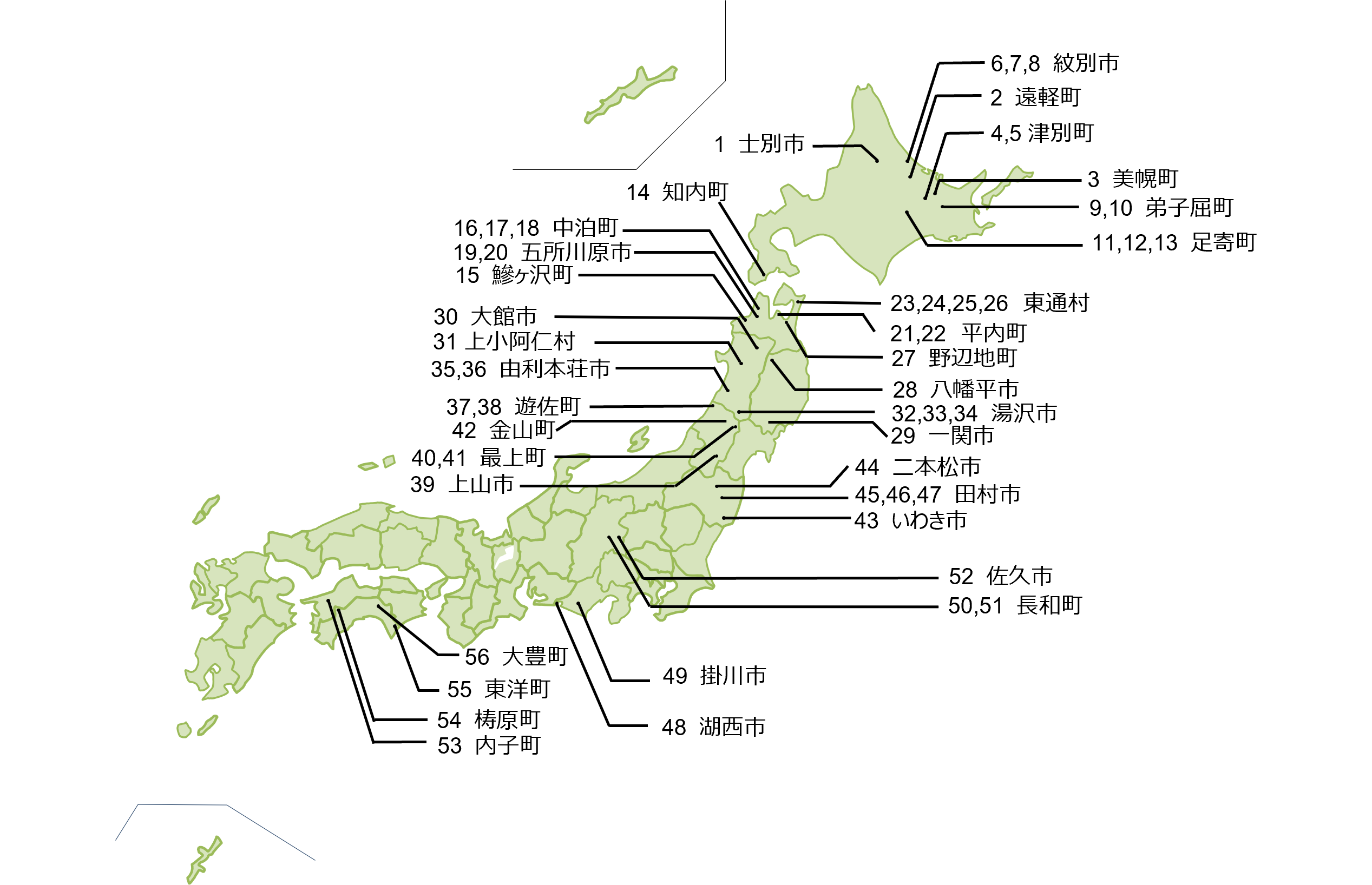 日本全体図