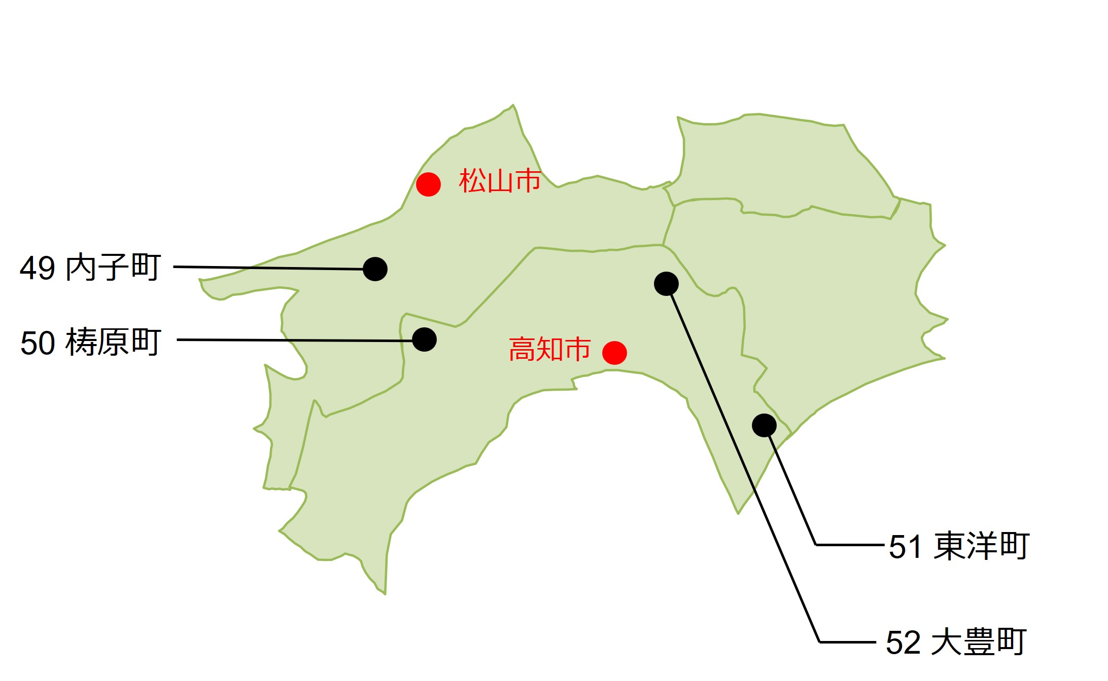四国地図
