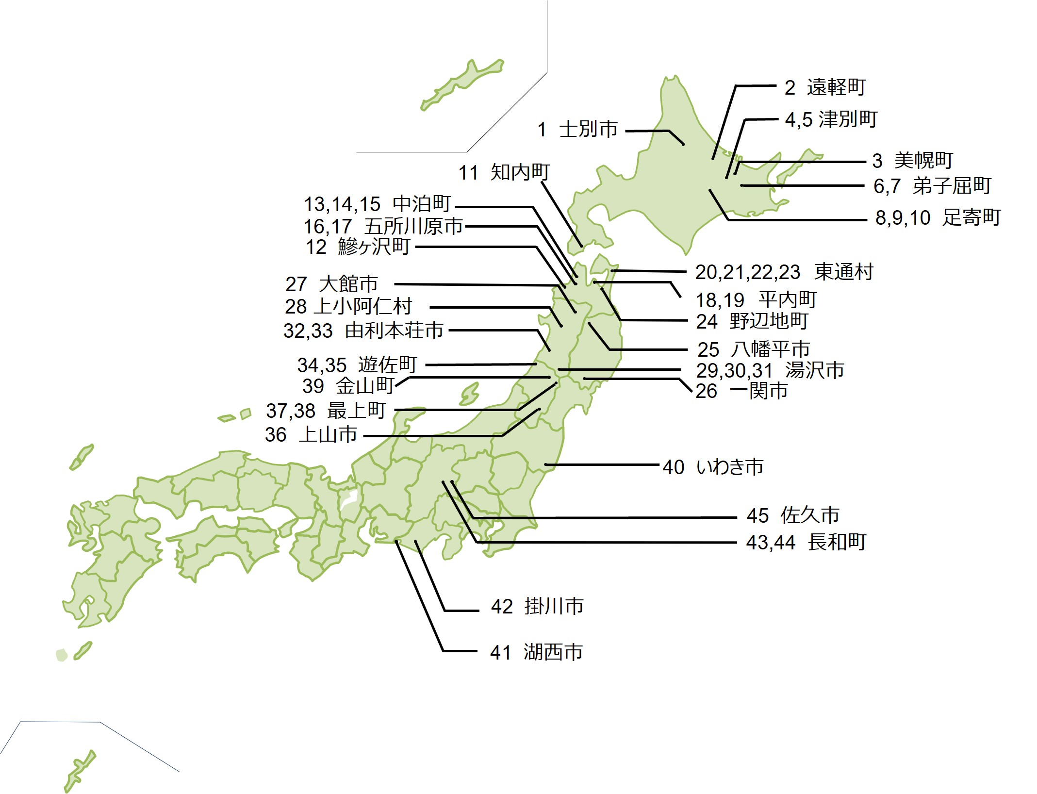 日本全体図