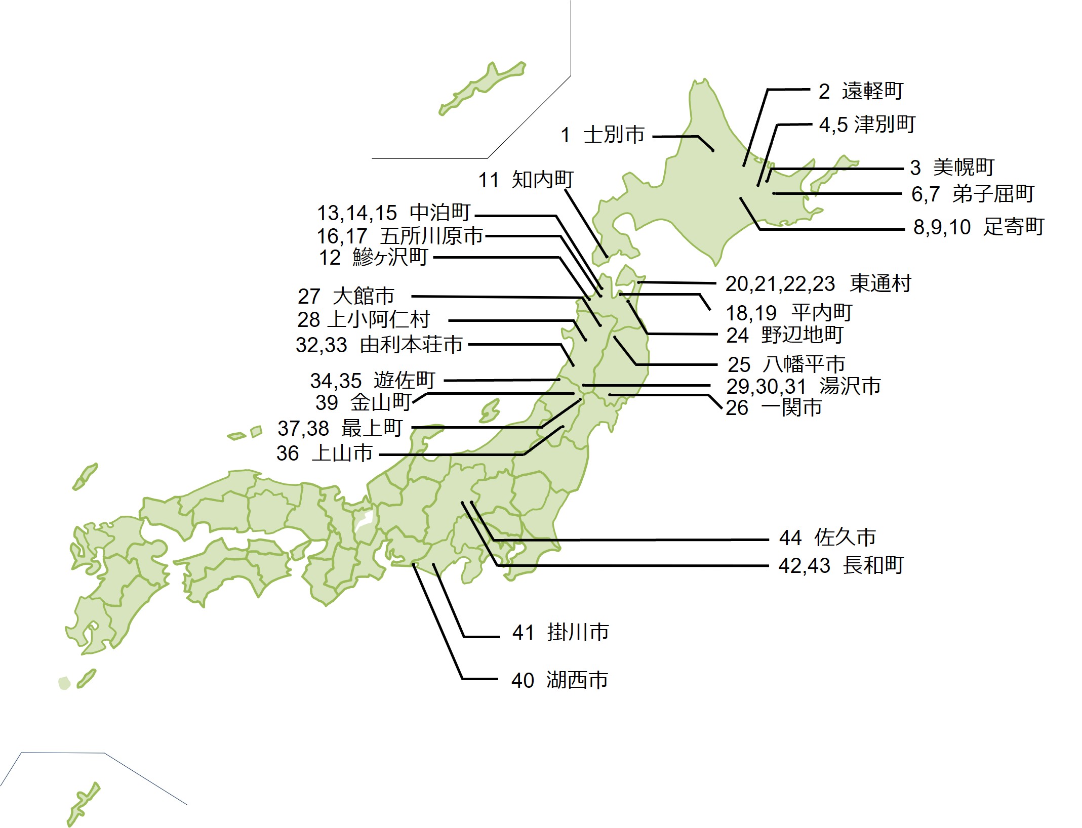 日本全体図