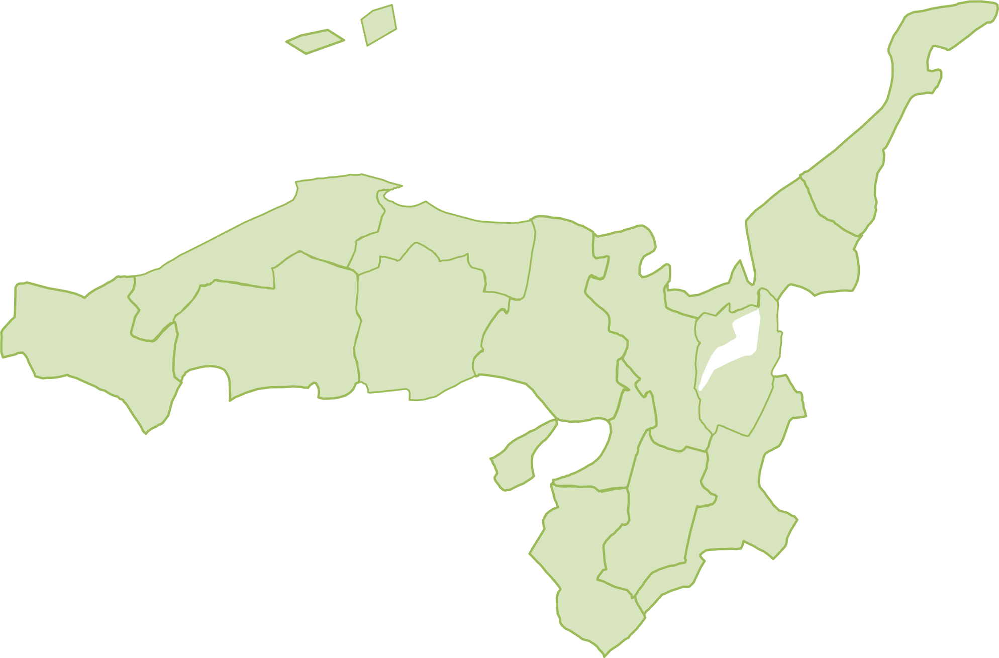 近畿中国地図