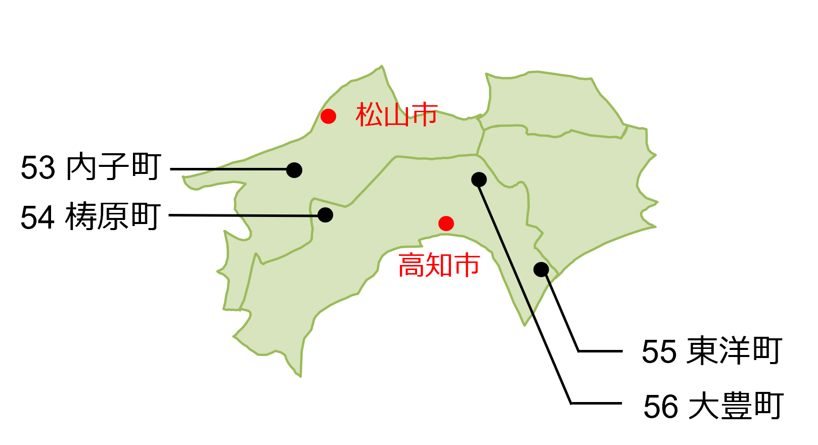 四国地図