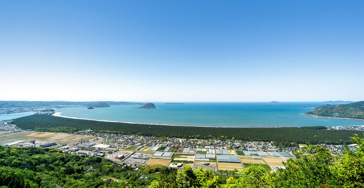 虹の松原全景