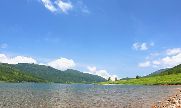 野反湖 湖面