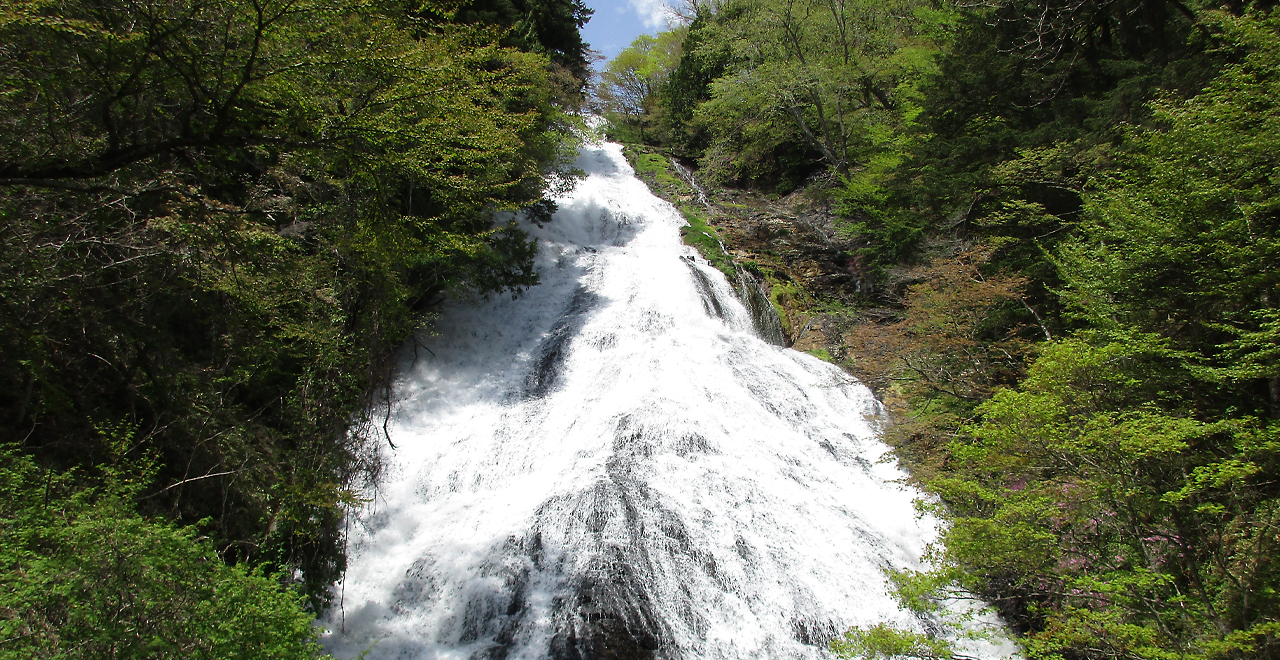 初夏の湯滝