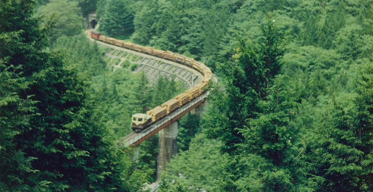 木曽森林鉄道王滝線かつての様子