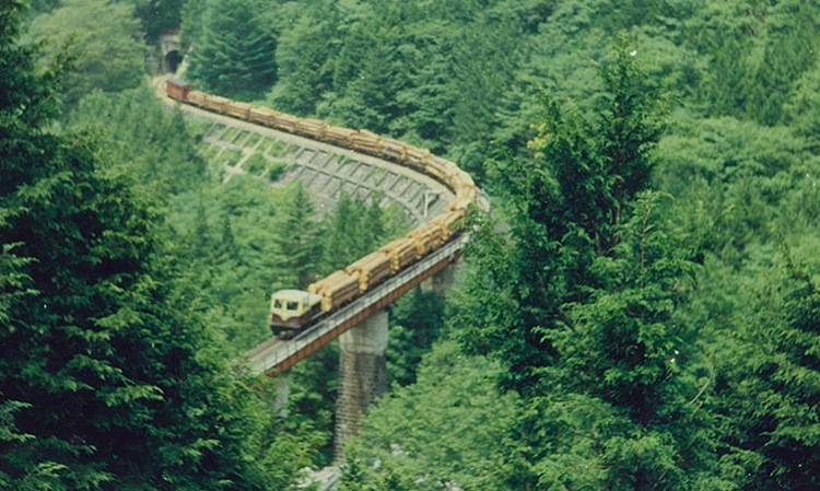 木曽森林鉄道王滝線かつての様子