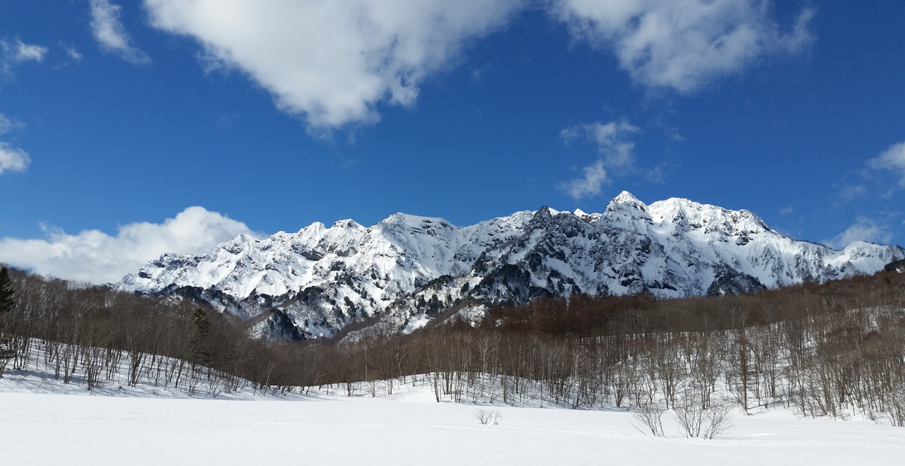 冬の戸隠連山