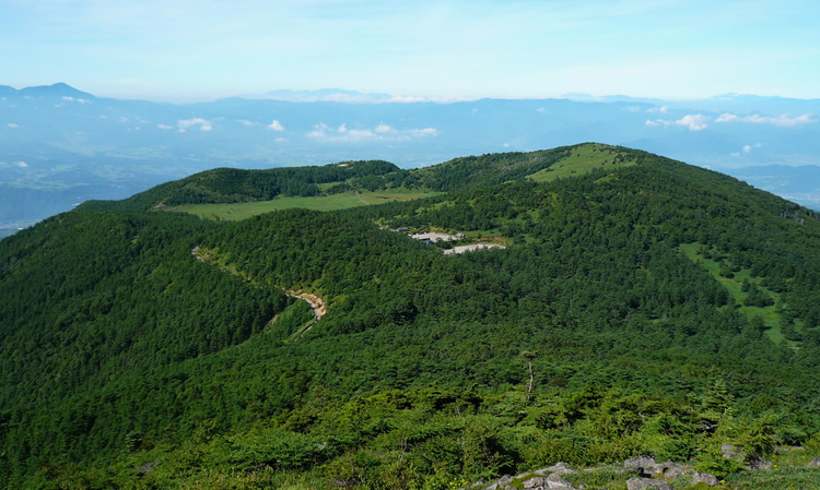 東篭の登山から池の平