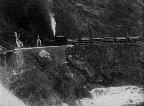 魚梁瀬森林鉄道・和田山付近