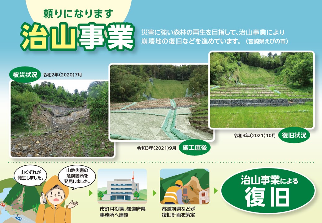 頼りになります治山事業