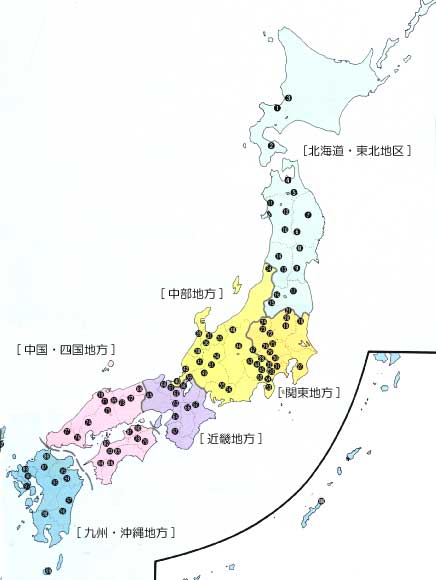 水源の森・百選地図