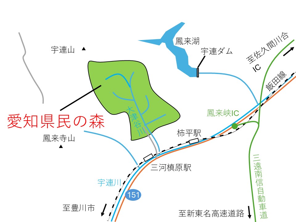 水源の森地図